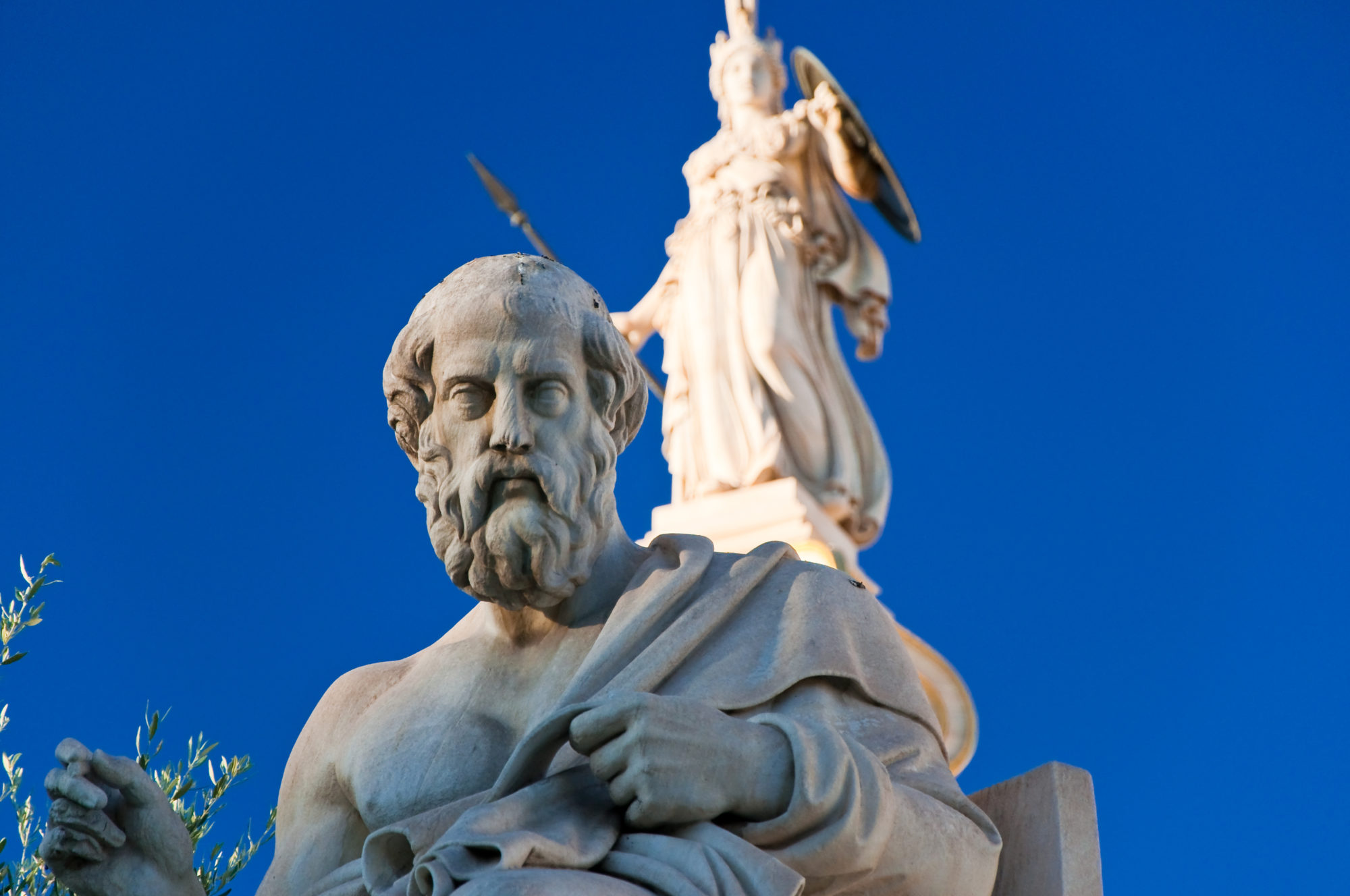 The statue of Plato. Athens, Greece.