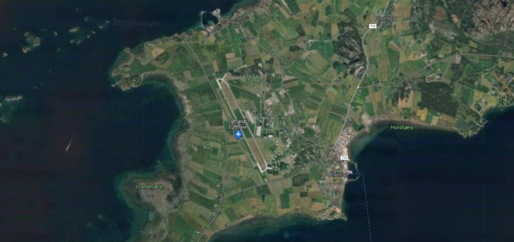 Ørland Lufthavn - Google Maps