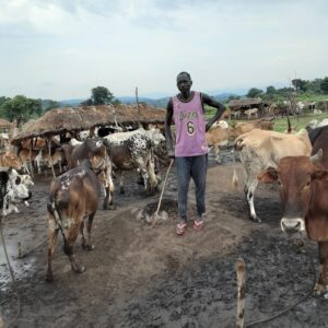 Meeting the herdsmen in the refugee settlement