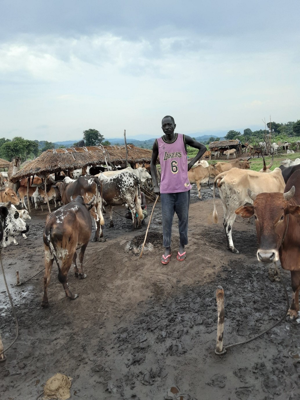 Meeting the herdsmen in the refugee settlement