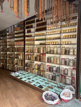 A small spice shop in Lake Side, Pokhara. Photo: Arvid Stider