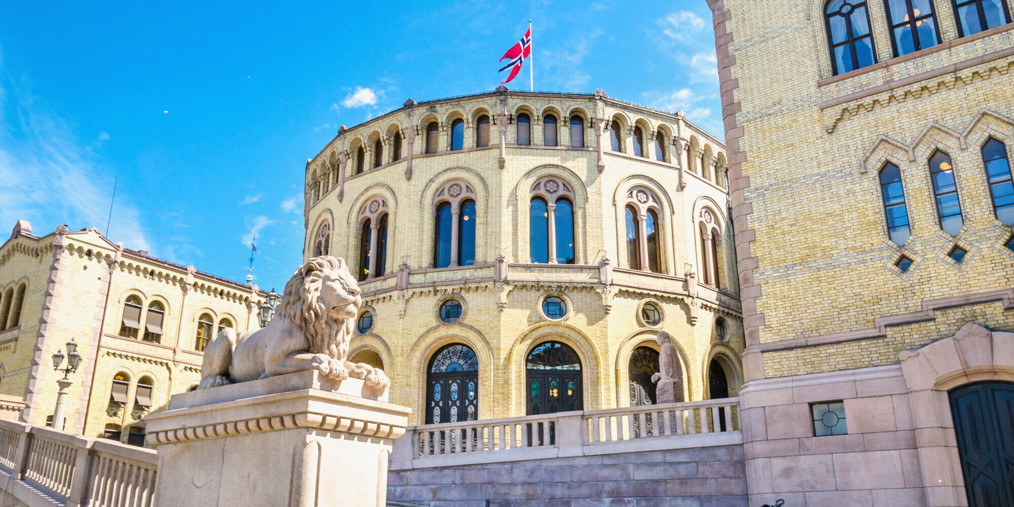 Stortinget, the seat of Norway's parliament, Oslo, Norway