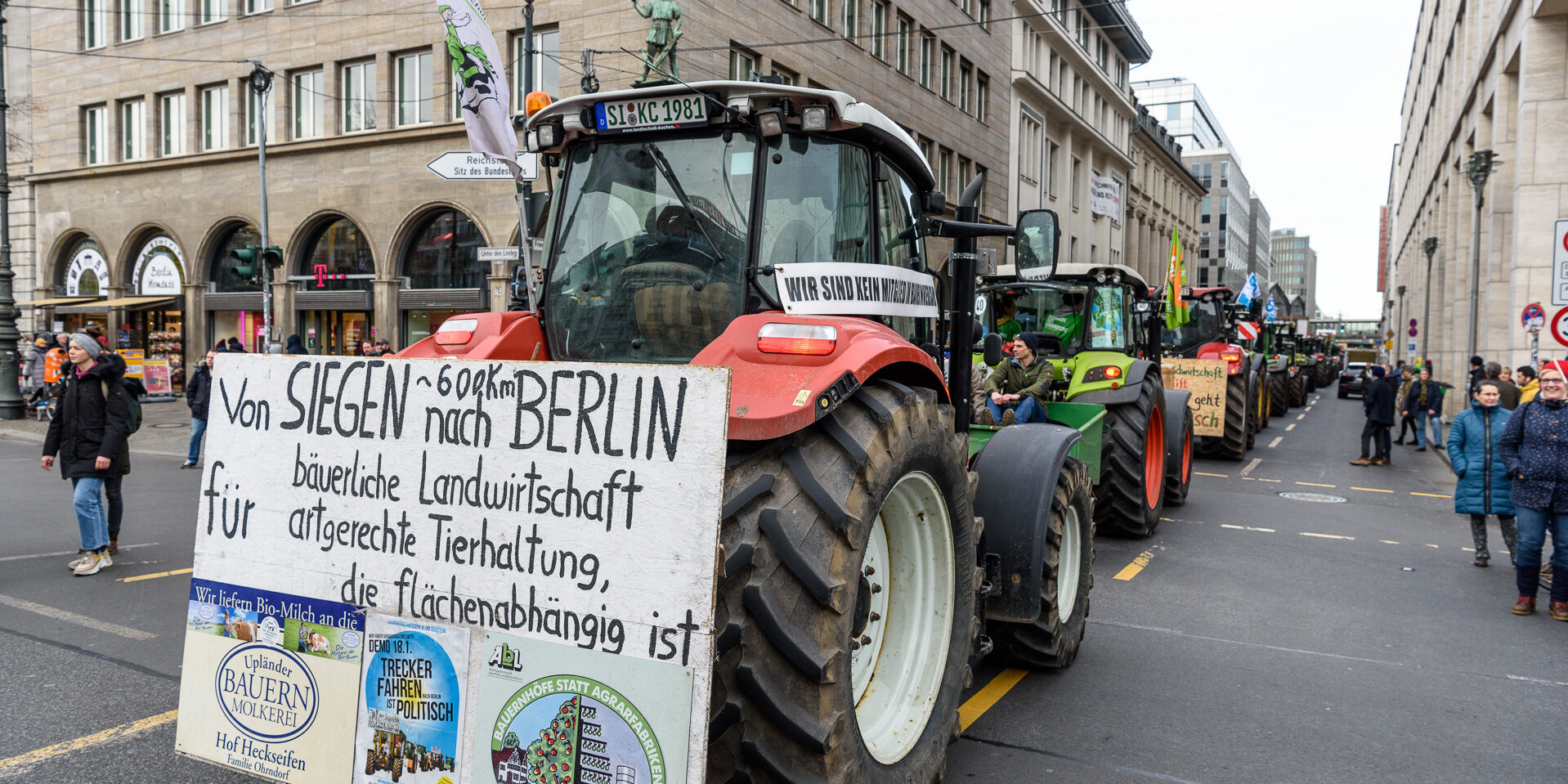 Bønder protesterer i Berlin, Tyskland